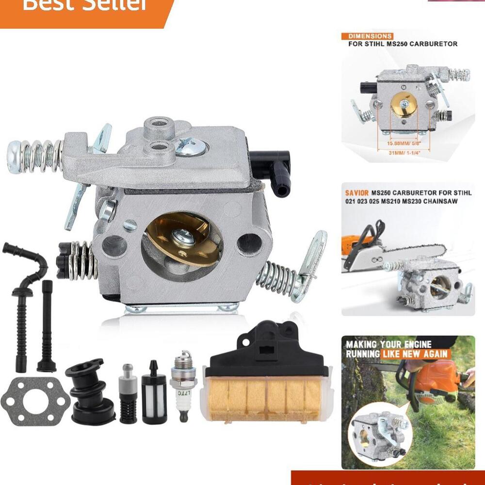 Durable MS250 Carburetor Set for Stihl 021, 023, 025, MS210, MS230 Chainsaws